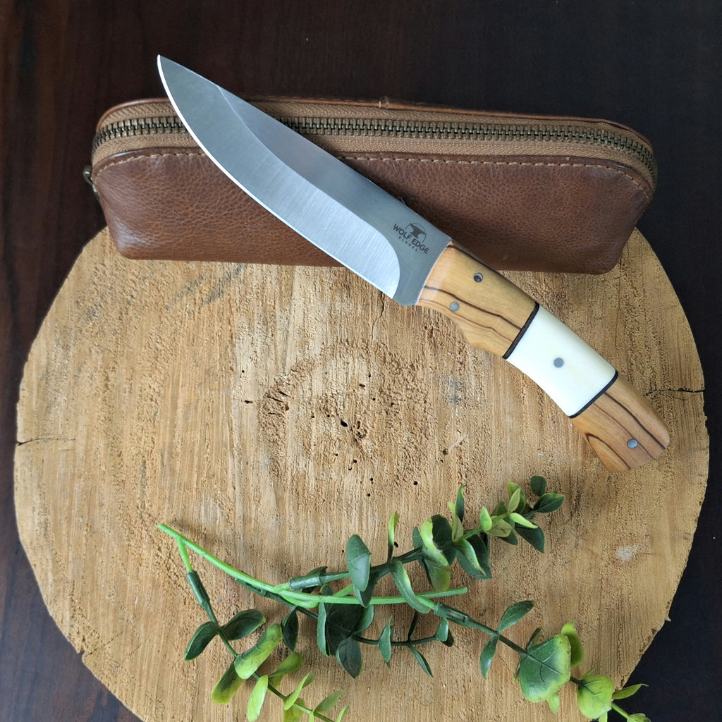 Wild Olive & Warthog Tusk Hunter WolfEdge Blades