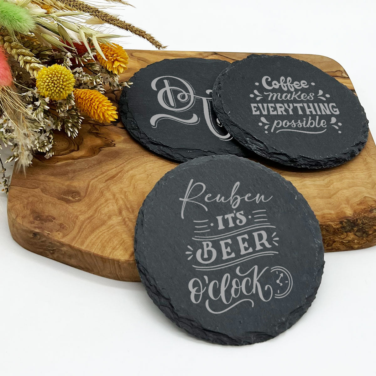 Slate Coasters WolfEdge Blades